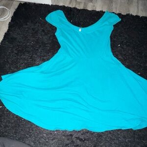 Lauren Conrad Teal Scoop Neck Dress